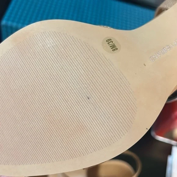 Lucky Brand Womens Luseal Brown Leather Ankle Strap Open Toe Heels Shoes NWT - Picture 7 of 9